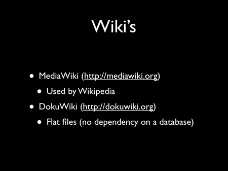 Wiki's