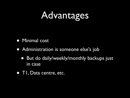 Advantages